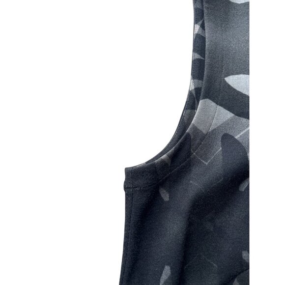 Akris Punto Womens Size US 10 Medium to LArge sleeveless Black gray Top - Picture 13 of 14